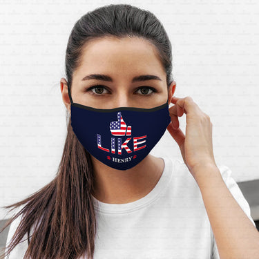 Personalized Dog Gift Idea - America Thumb Up For Dog Lovers - Cloth Mask